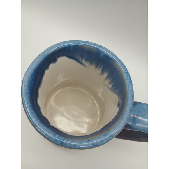 Tumbleweed Pottery Mug Feel Free To Bite Me Stoneware Blue Drip Purple Glaze - Picture 9 of 10